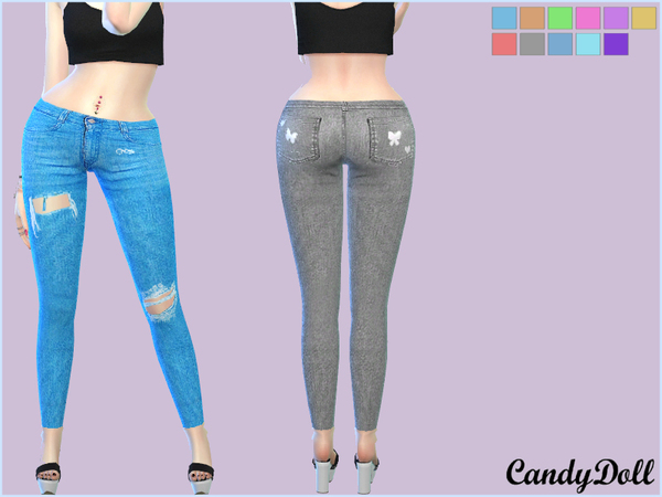 Sims 4 CandyDoll Diva Jeggings by DivaDelic06 at TSR
