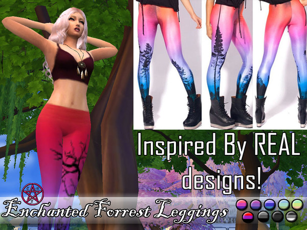 Sims 4 Enchanted Forrest Leggings by TasteMyFangs at TSR
