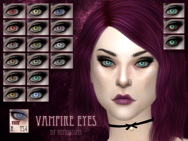 Sims 4 Vampire eyes by RemusSirion at TSR