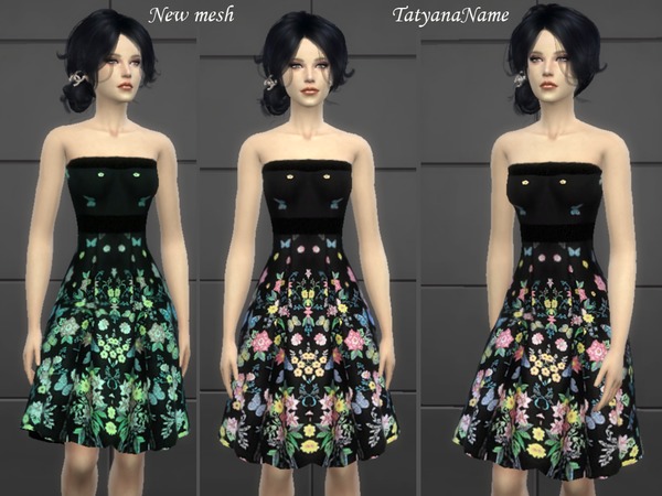 Sims 4 Dress 08 by TatyanaName at TSR