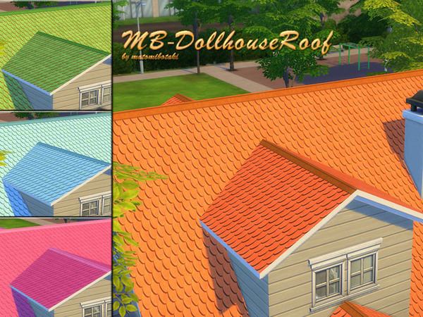 Sims 4 MB Dollhouse Roof by matomibotaki at TSR