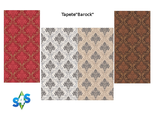 Sims 4 Barock wallpapers by Angel74 at Beauty Sims