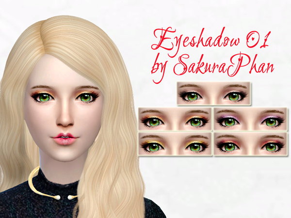 Sims 4 Eyeshadow 01 by SakuraPhan at TSR