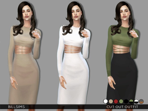Sims 4 Cut Out Outfit by Bill Sims at TSR