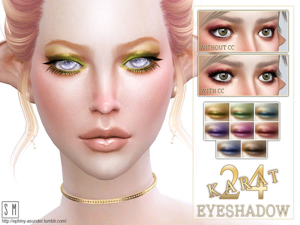Sims 4 Shimmering Eyeshadow by Screaming Mustard at TSR