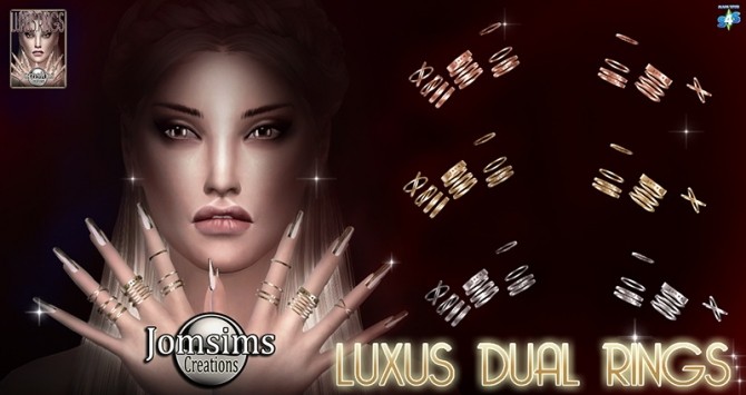 Sims 4 Luxus dual rings at Jomsims Creations