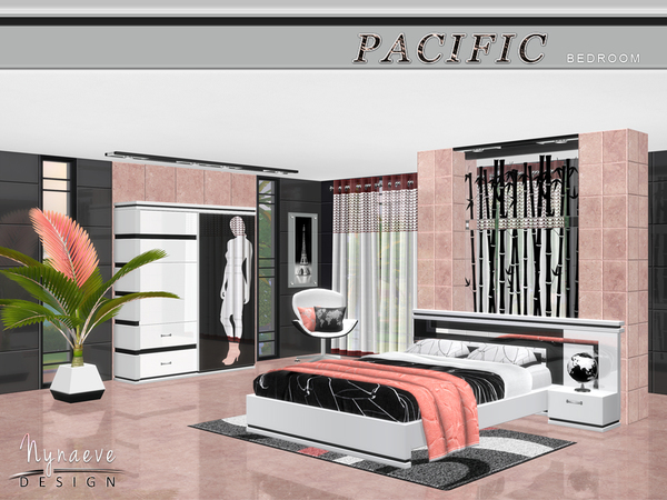 Sims 4 Pacific Heights Bedroom by NynaeveDesign at TSR