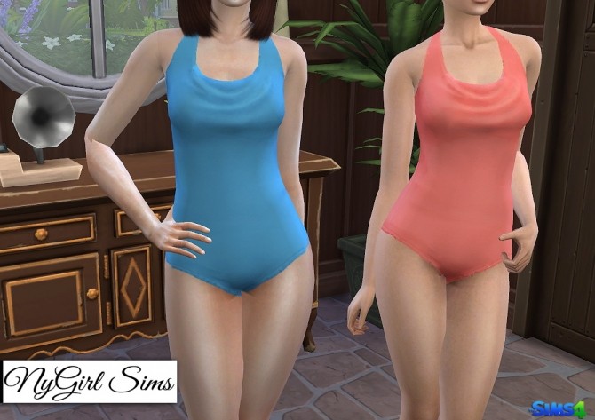 Sims 4 Cowl Back One Piece Swimsuit at NyGirl Sims