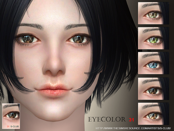 Sims 4 Eyecolor 31 by S Club WM at TSR