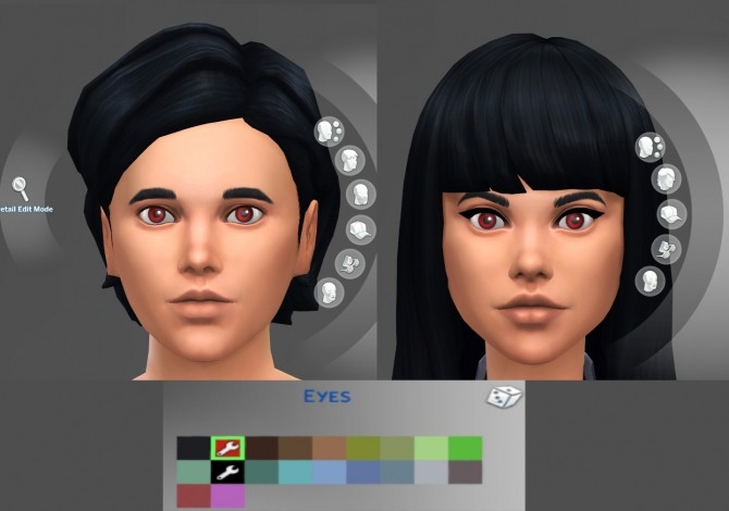 Sims 4 GTWs Evil Clone eyes CAS enabled by kinghorus 02 at Mod The Sims