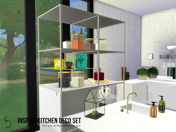 Sims 4 INSPIRE Kitchen Deco Set by k omu at TSR