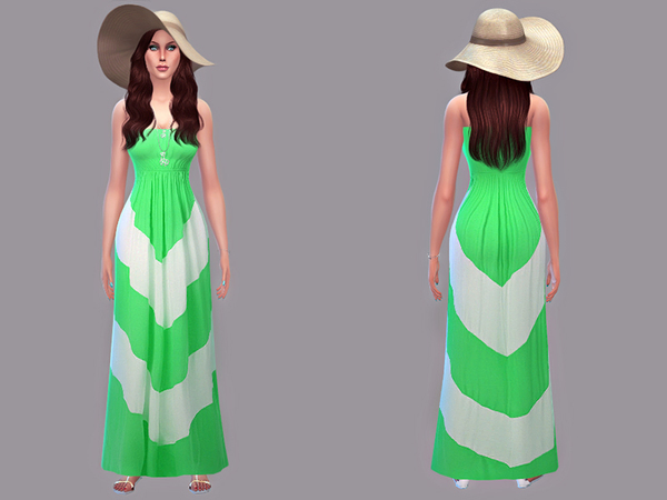 Sims 4 Evaline dress by tangerinesimblr at TSR