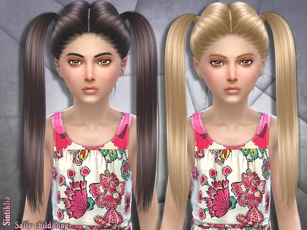 Sims 4 Sally hair set child by Sintiklia at TSR