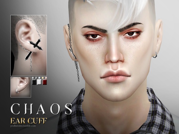 Sims 4 Chaos Ear Cuff by Pralinesims at TSR