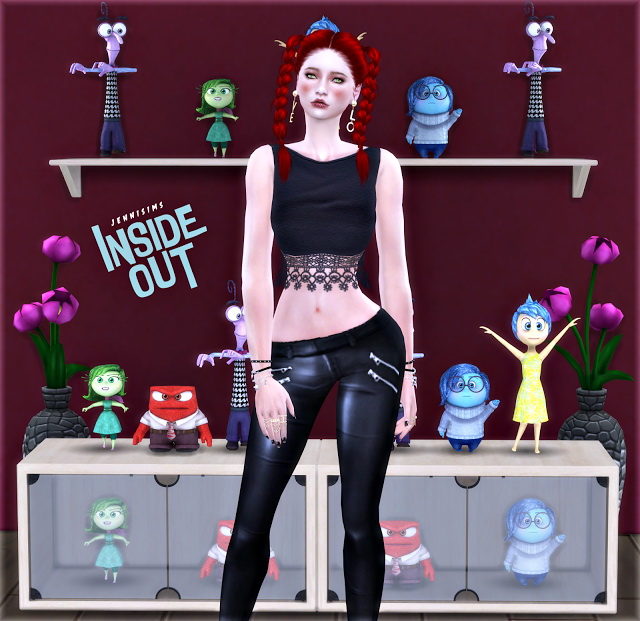 Sims 4 Decoration Inside Out (Anger,Disgust,Fear,Joy,Sadness) at Jenni Sims