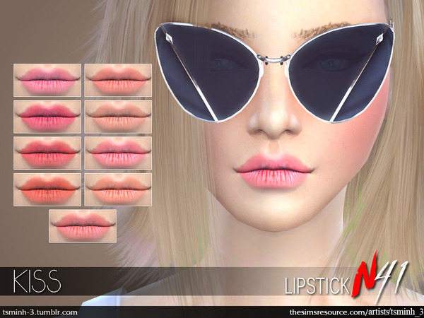 Sims 4 KISS Lipstick by tsminh 3 at TSR