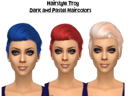 Recolor Hair TROY by Naddiswel at TSR