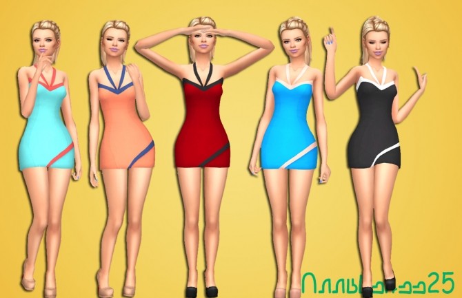 Sims 4 Party Dress by Annabellee25 at SimsWorkshop