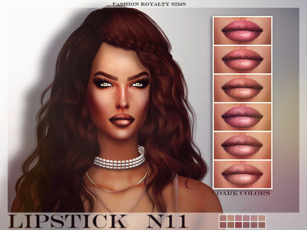 Sims 4 FRS Lipstick N11 by FashionRoyaltySims at TSR