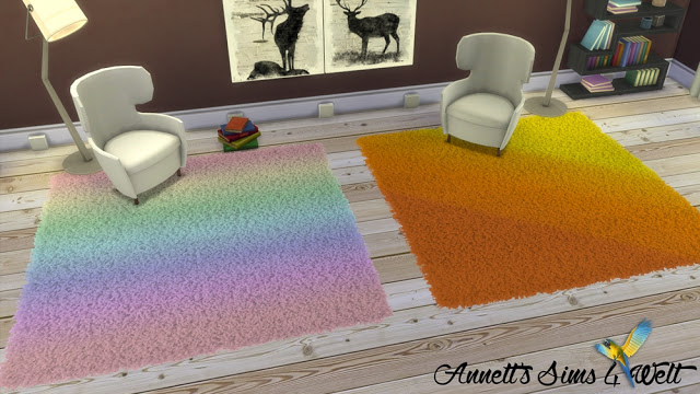 Sims 4 Fluffy Square Rugs at Annett’s Sims 4 Welt