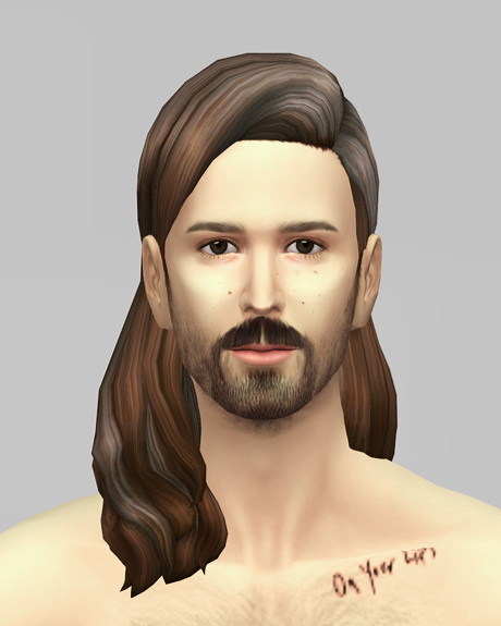 Sims 4 Long Wavy Classic Edit V2 Hair at Rusty Nail