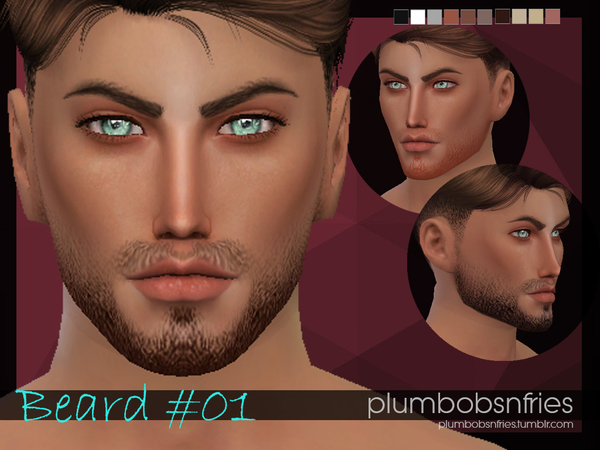 Sims 4 PnF Beard 01 by Plumbobs n Fries at TSR