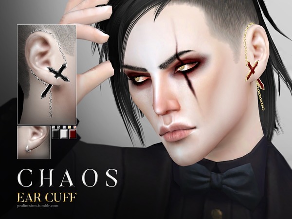 Sims 4 Chaos Ear Cuff by Pralinesims at TSR