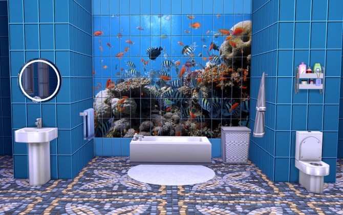 Sims 4 Underwater tiles by ihelen at ihelensims