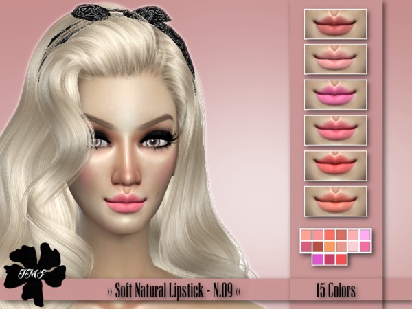 Sims 4 IMF Soft Natural Lipstick N.09 by IzzieMcFire at TSR