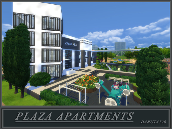 Sims 4 PLAZA Apartments by Danuta720 at TSR