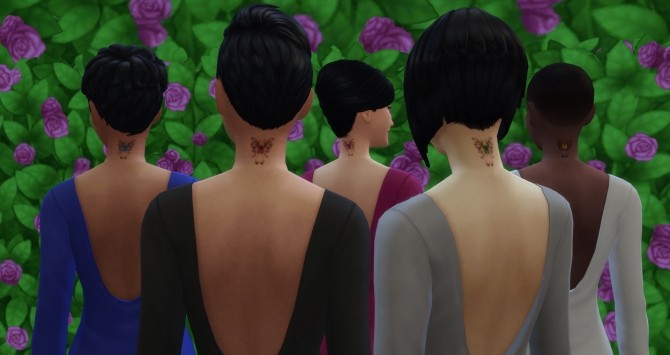 Sims 4 Butterfly tattoo by bonensjaak at Mod The Sims