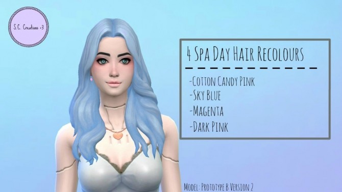 Sims 4 Spa Day Hair Recolours by SouperCooky at Mod The Sims
