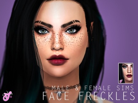 Jessi’s Face Freckles by SenpaiSimmer at TSR