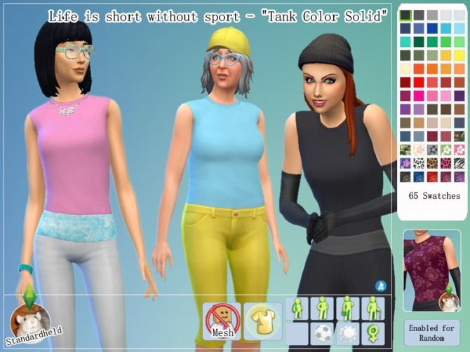 Sims 4 Life is short without sport (female) by Standardheld at SimsWorkshop