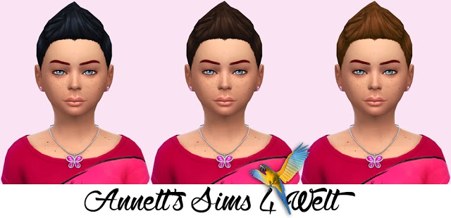 Sims 4 Boys Hair for Girls Part 1 at Annett’s Sims 4 Welt