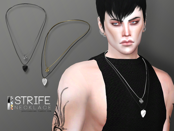Sims 4 Strife Necklace by Pralinesims at TSR