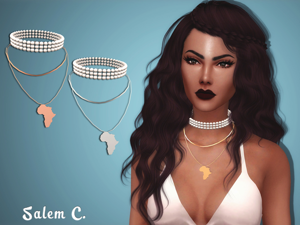 Sims 4 Africa Necklace by Salem C. at TSR