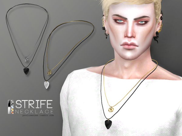 Sims 4 Strife Necklace by Pralinesims at TSR