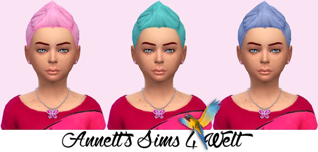 Sims 4 Boys Hair for Girls Part 1 at Annett’s Sims 4 Welt