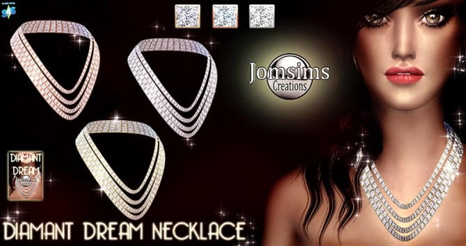 Sims 4 Diamant dream necklace at Jomsims Creations