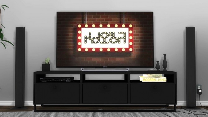 Sims 4 SONY KDL50W800B LED TV Stand Version at MXIMS