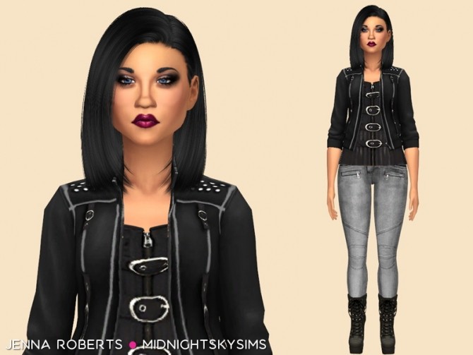 Sims 4 Jenna Roberts by midnightskysims at SimsWorkshop