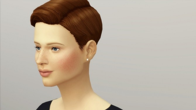 Sims 4 Short Preppy Combed Hair Edit F at Rusty Nail