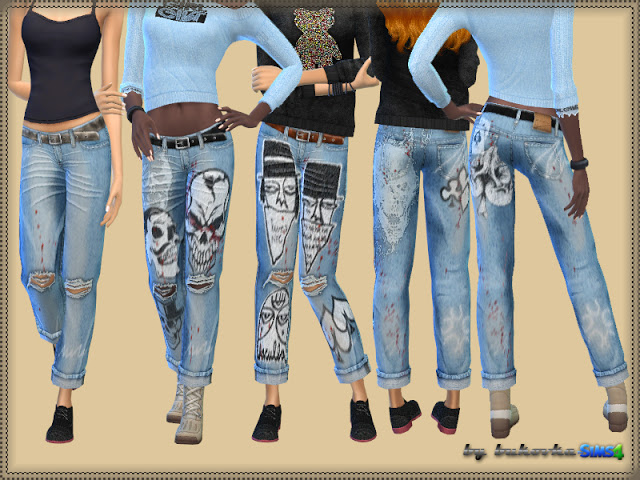 Sims 4 Jeans Spades at Bukovka