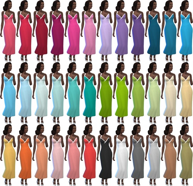 Sims 4 Deeetrons Summer Party Dress Recolors by deelitefulsimmer at SimsWorkshop