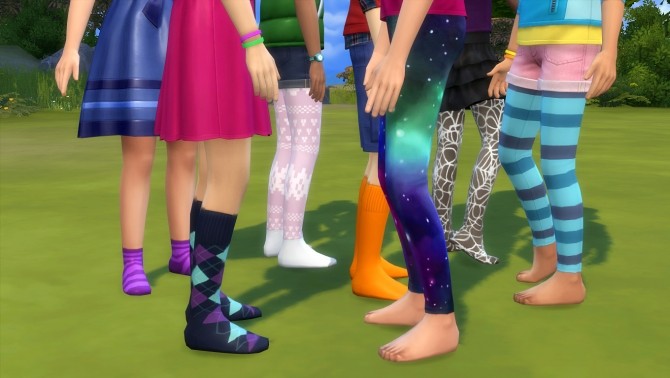 Sims 4 Various Socks, Tights and Facepaint for Kids by K9DB at Mod The Sims