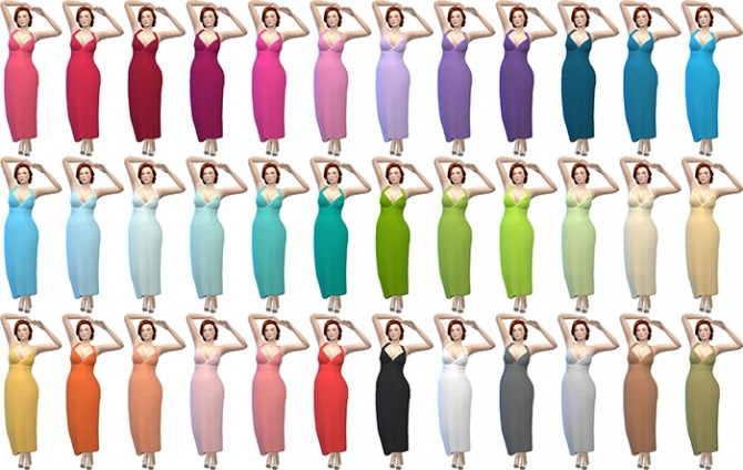 Sims 4 Deeetrons Summer Party Dress Recolors by deelitefulsimmer at SimsWorkshop