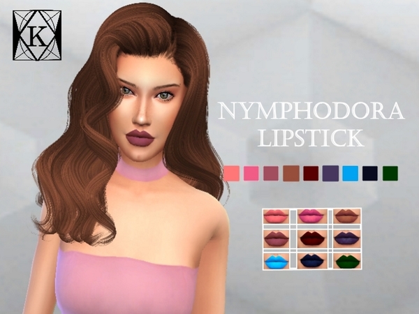 Sims 4 Nymphodora Lipstick by KiaraQueen at TSR