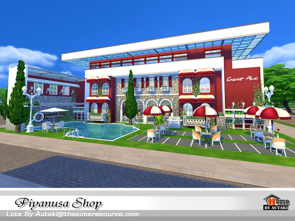Sims 4 Piyanusa Shop by autaki at TSR