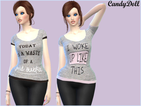 CandyDoll Fashion Tees by DivaDelic06 at TSR